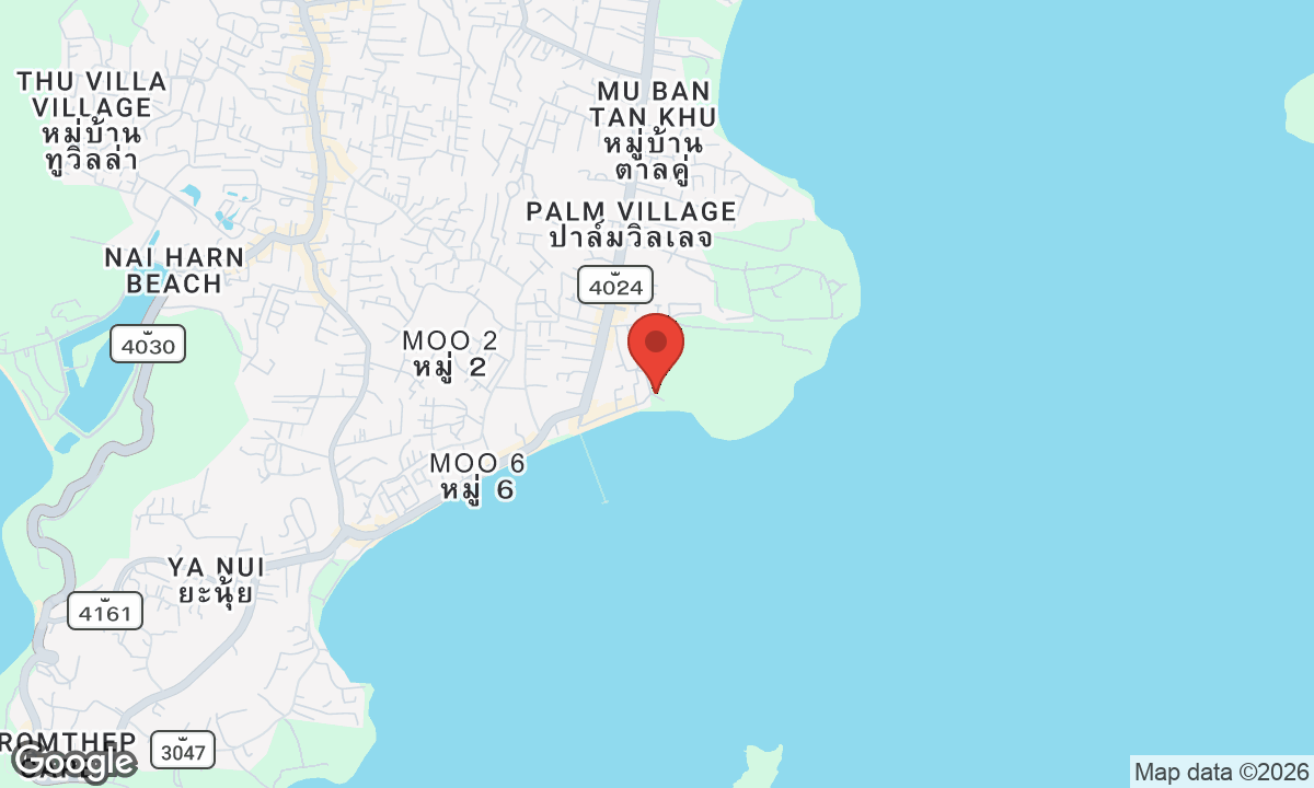Map of Rawai Beach