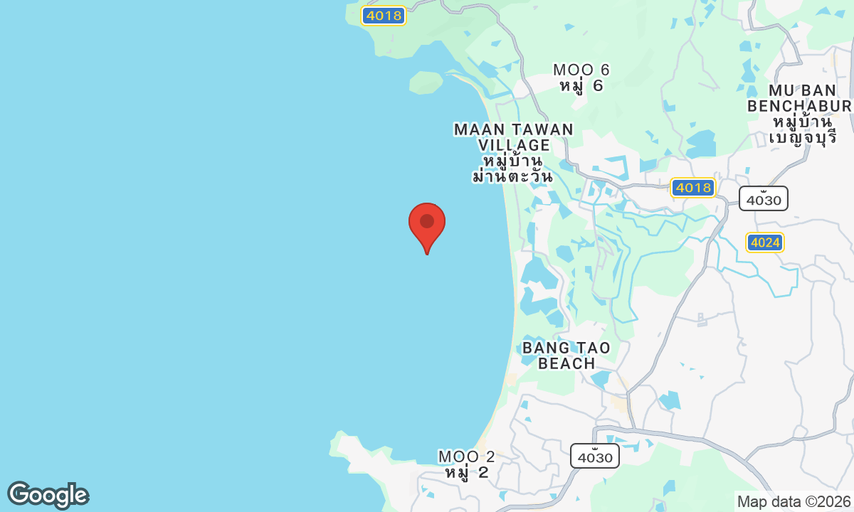 Map of Surin & Bang Tao