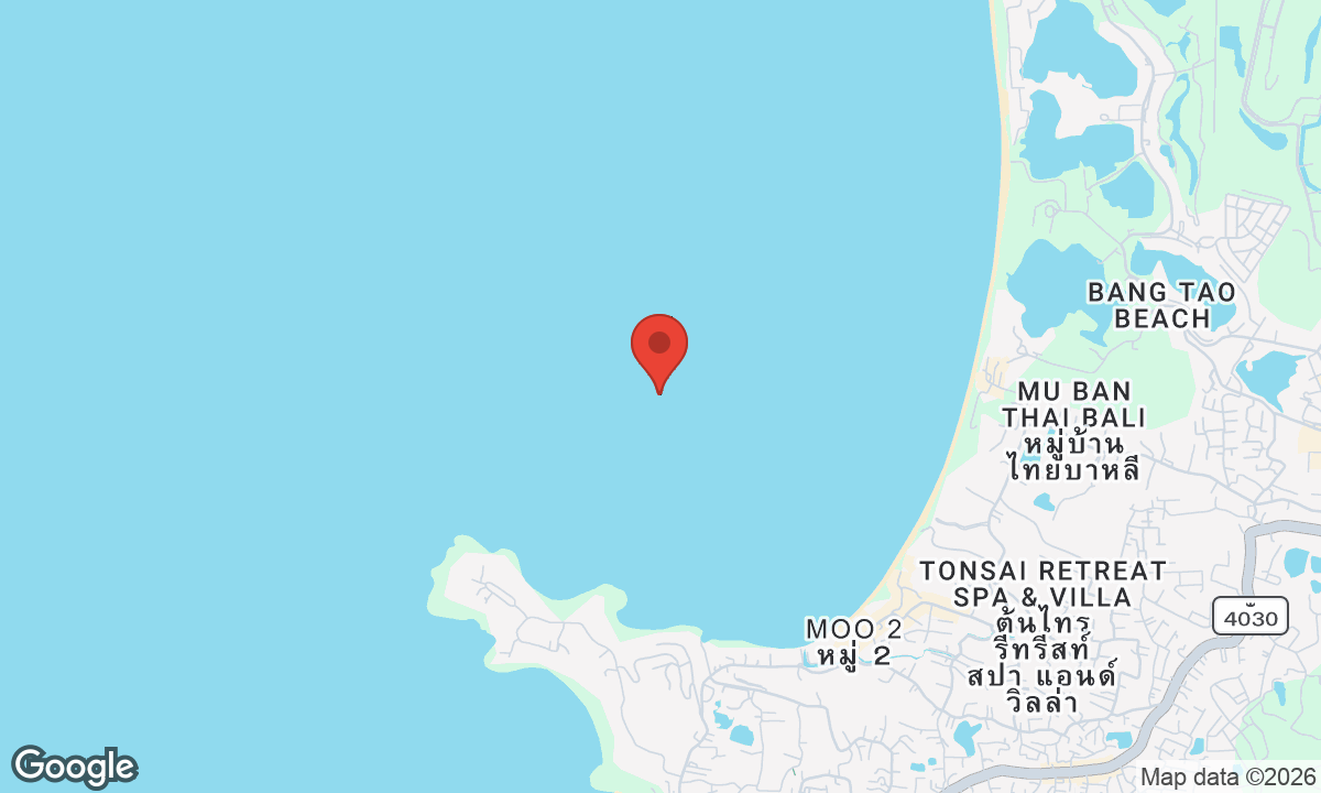 Map of Surin Beach